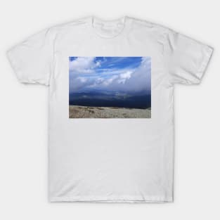 Clouds over the mountains T-Shirt